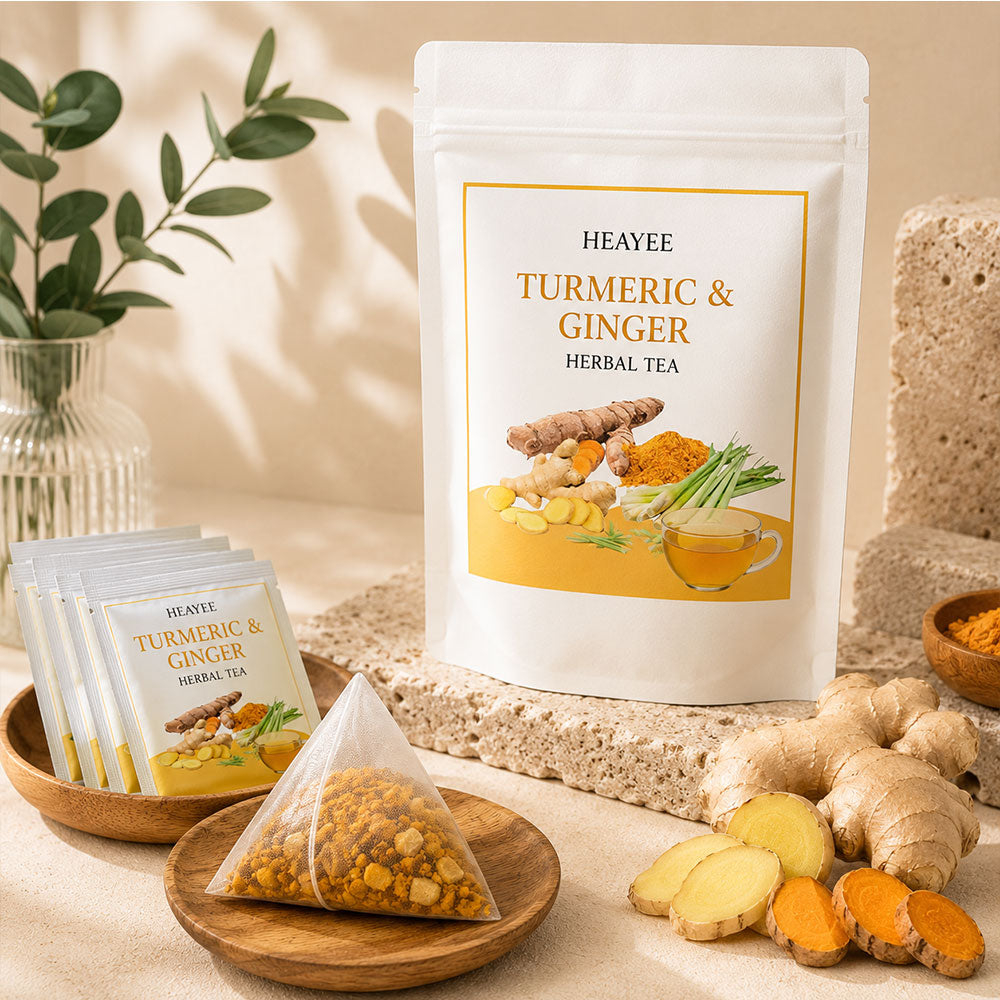 HEAYEE Turmeric & Ginger Herbal Tea