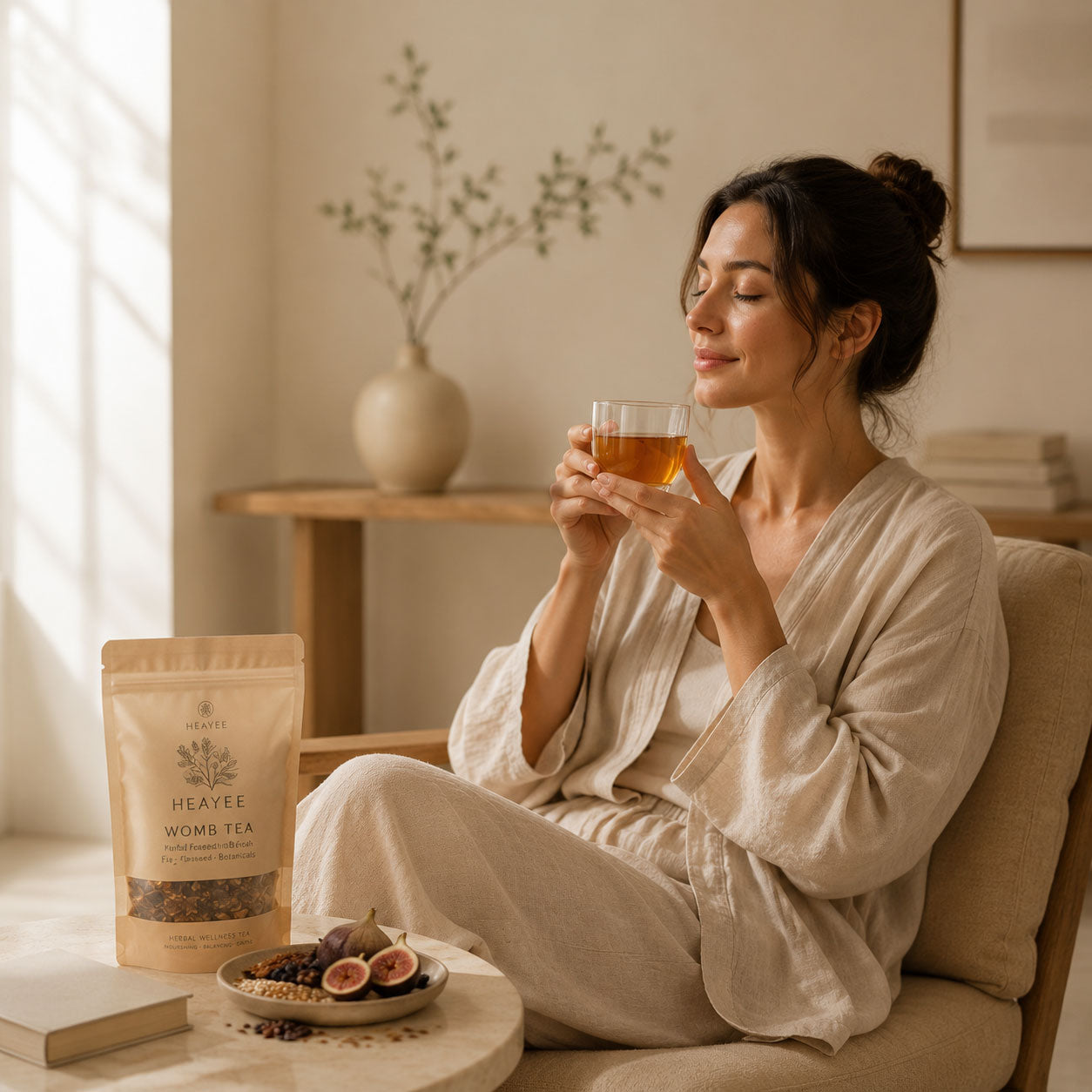 Herbal Wellness Tea Fig Flaxseed Botanical Blend Lifestyle Tea