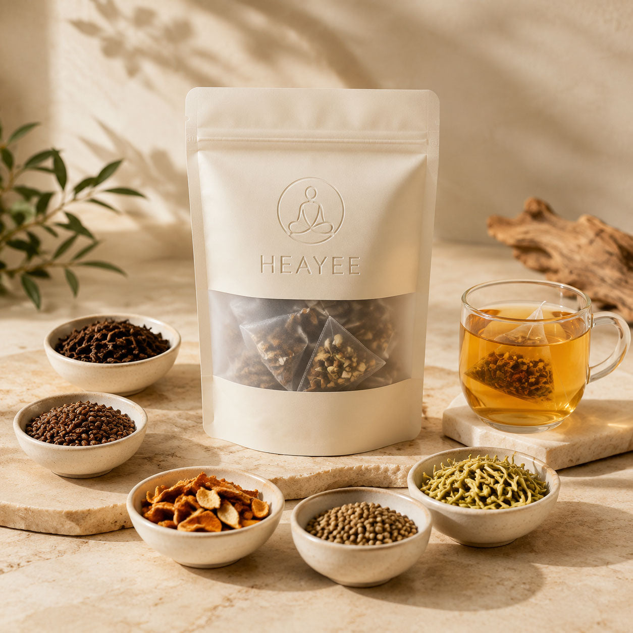 Herbal Daily Balance Tea with Cassia Seed, Lotus Leaf & Fig Support Blend