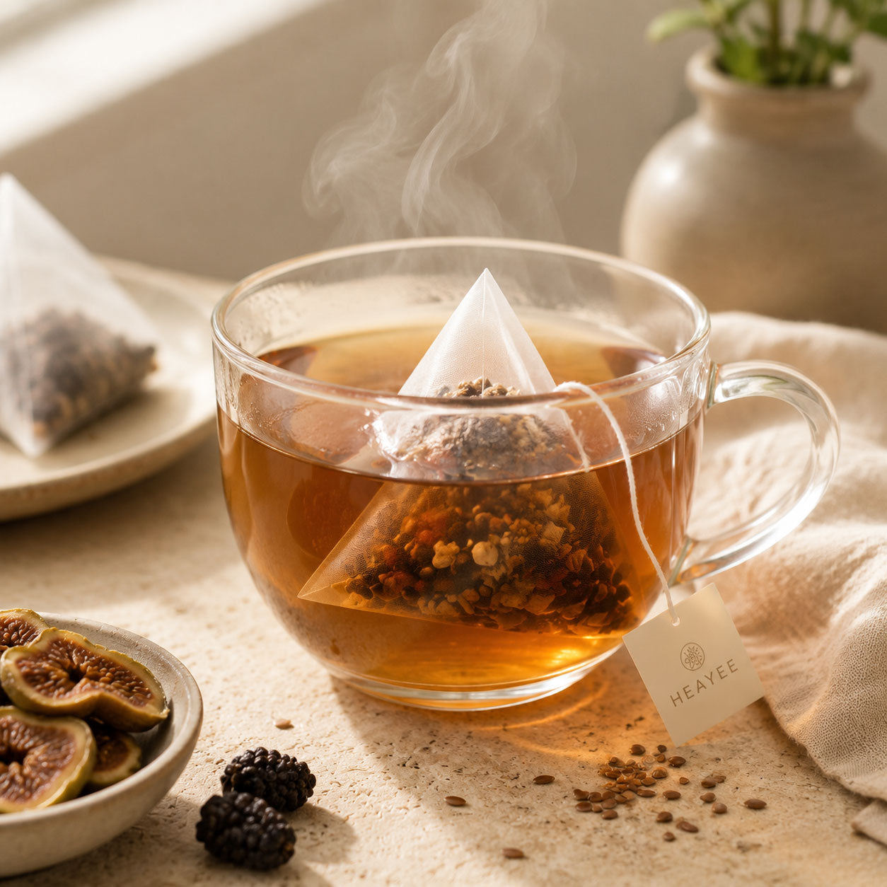 Herbal Wellness Tea Fig Flaxseed Botanical Blend Lifestyle Tea