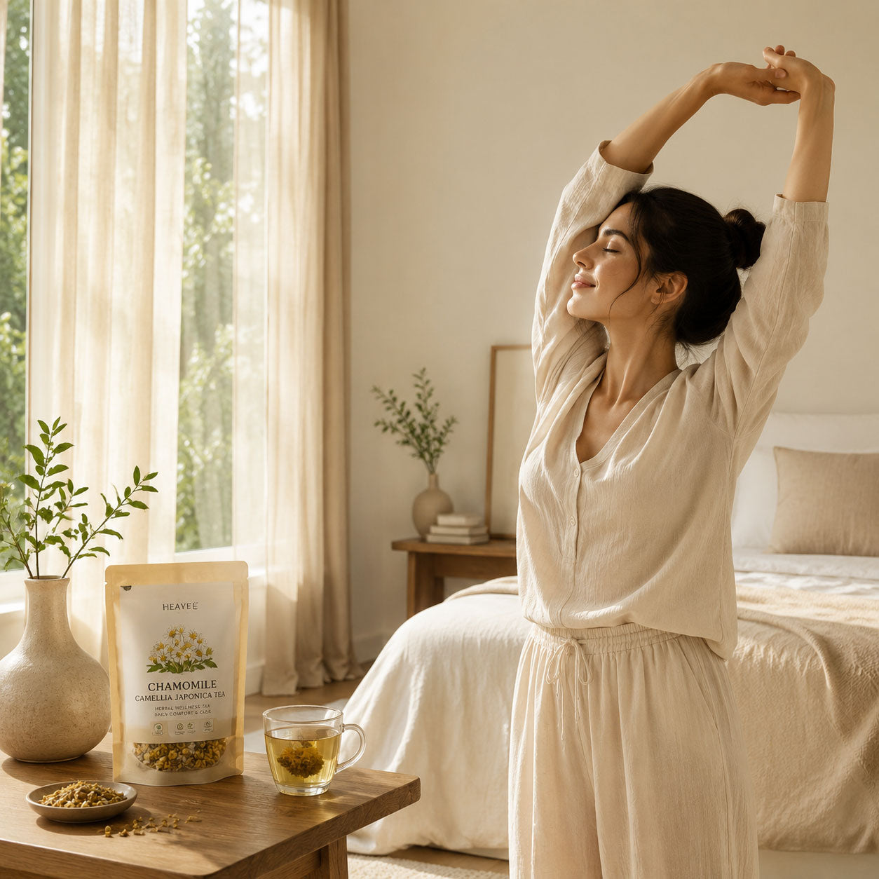 Herbal Wellness Tea Chamomile Floral Botanical Blend Daily Comfort Tea