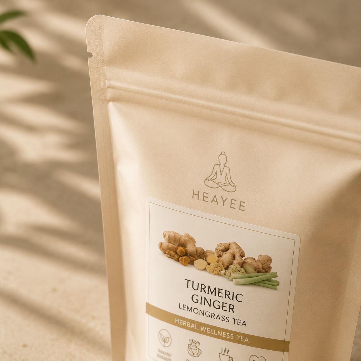 Herbal Wellness Tea Turmeric Ginger Lemongrass Botanical Blend Lifestyle Tea