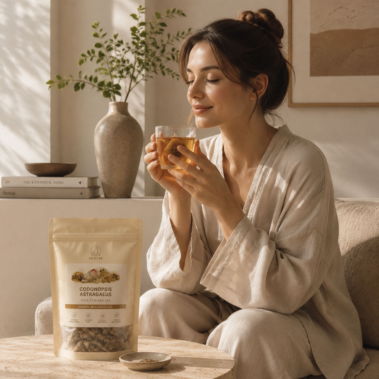 Herbal Wellness Tea Codonopsis Astragalus Vitality Blend Daily Energy Support Tea