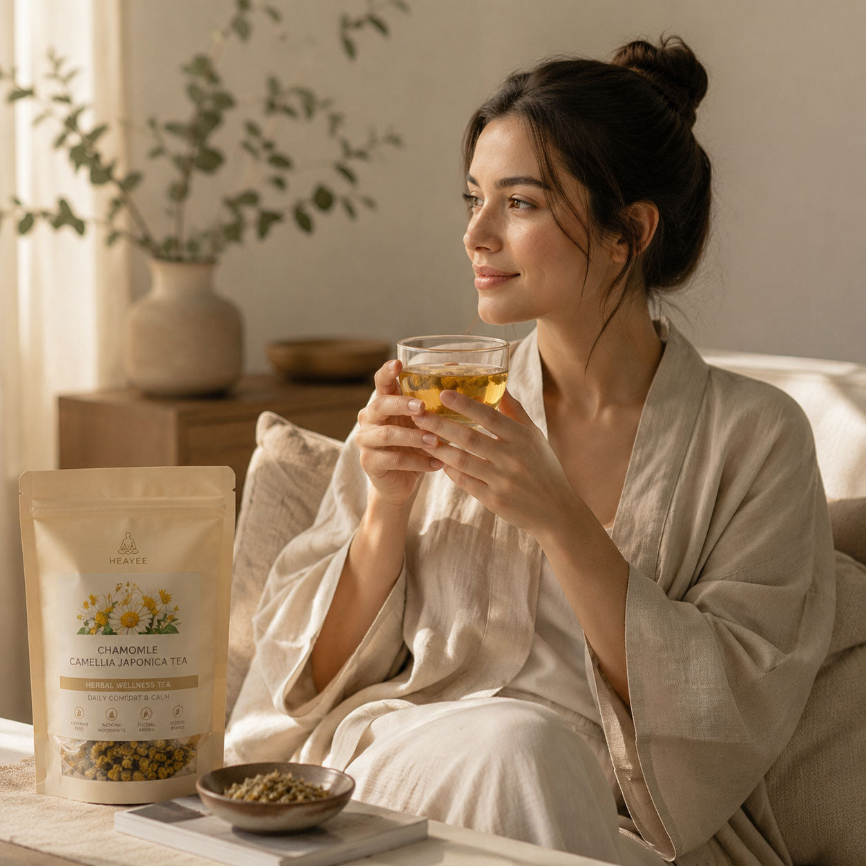 Herbal Wellness Tea Chamomile Floral Botanical Blend Daily Comfort Tea