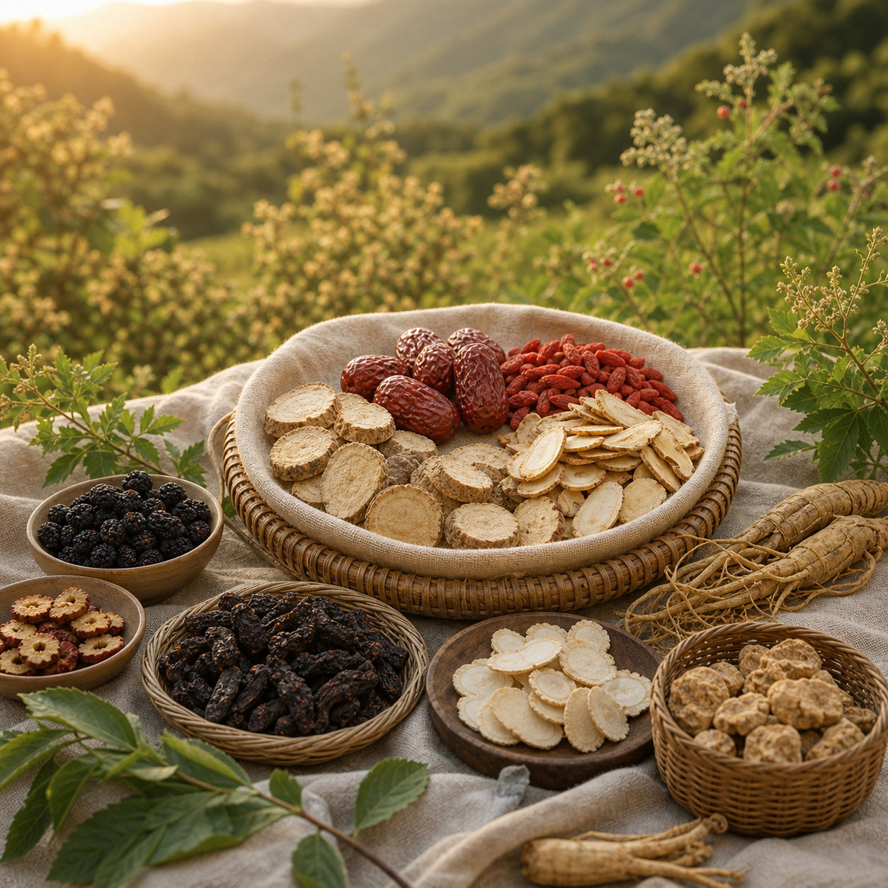 Ginseng Five Treasure Herbal Tea Bags