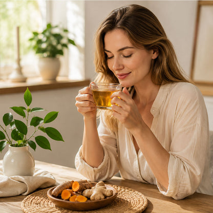 HEAYEE Turmeric & Ginger Herbal Tea