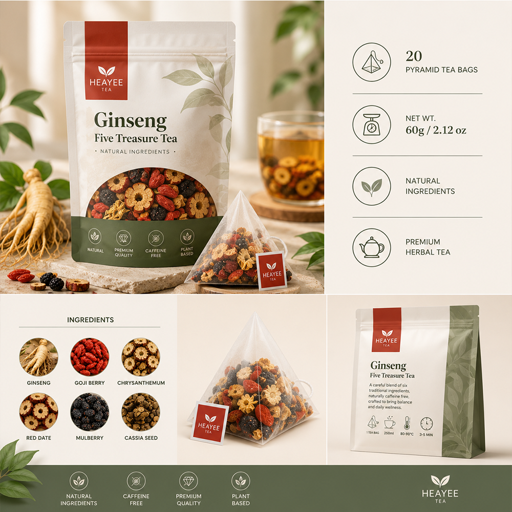 HEAYEE Daily Vitality Ginseng Tea