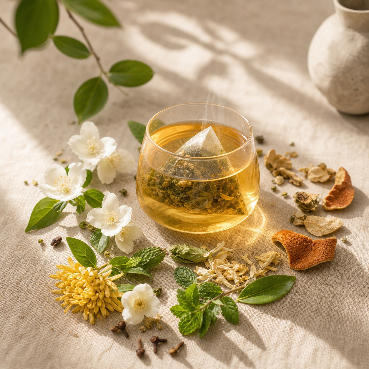 Jasmine Mint Green Herbal Tea Bags