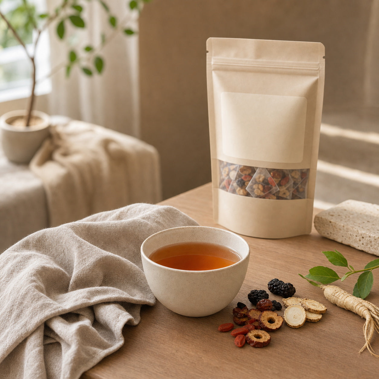Ginseng Five Treasure Herbal Tea Bags